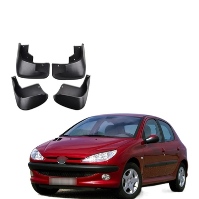 ailerons de boue de gardes de 4Pcs EVA Car Fender Mud Flaps Front Rear Mudflaps Mud Splash pour Peugeot 206 1998-2012